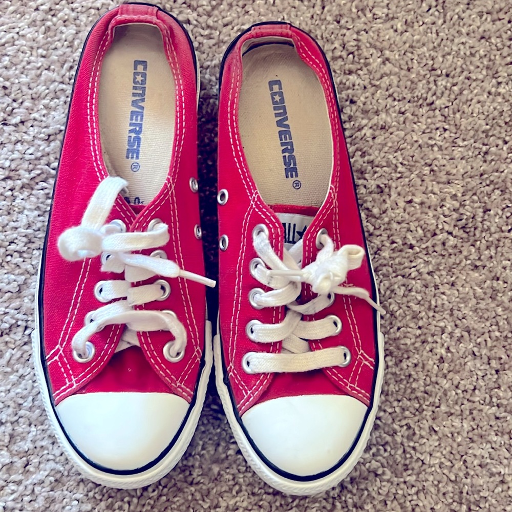 Slip on converse  red